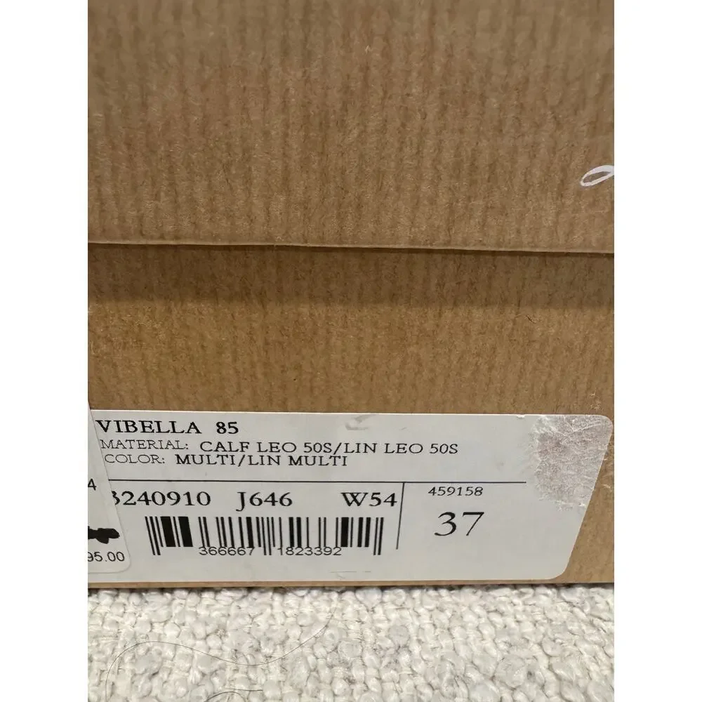 CHRISTIAN LOUBOUTIN Vibella Red-Sole Leopard-Print Leather Pumps 37 BNIB
